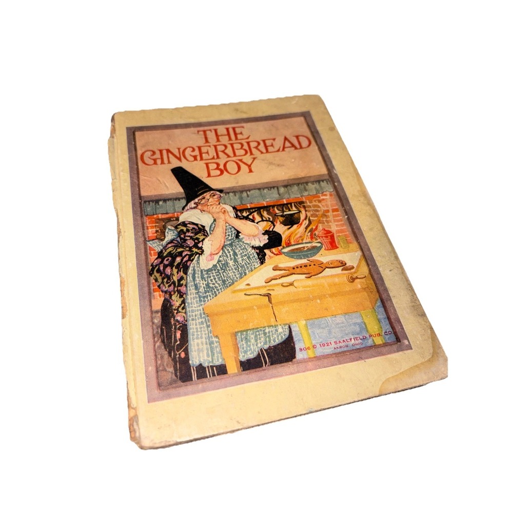 The GingerBread Boy - 1921 Children's Book-Saalfield Publishing Akron Ohâ